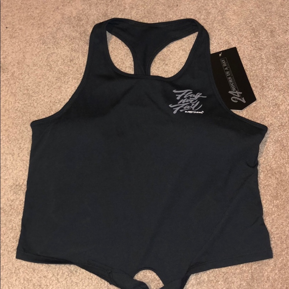 FLAG NOR FAIL CROP TOP